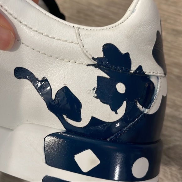 DOLCE & GABBANA Crown Heel Logo Sneakers
White navy sz 6 mens - Picture 9 of 10
